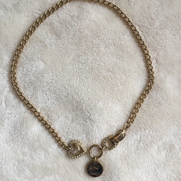 Vintage Juicy Couture gold horseshoe clasp choker - Picture 2 of 3